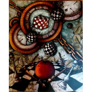 Shazia Salman, 30 x 24 Inch, Acrylics on Canvas, AC-SAZ-116 Shazia Salman, 30 x 24 Inch, Acrylics on Canvas, AC-SAZ-116